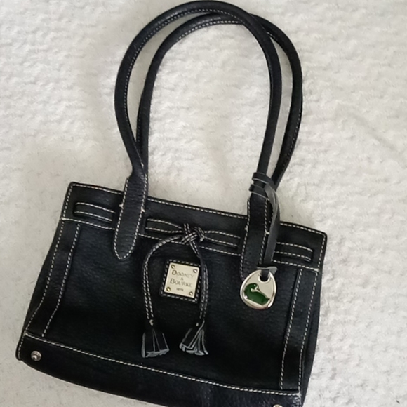 Dooney & Bourke Mini East/West Leather Tassel Tote Purse Bag - Picture 2 of 15